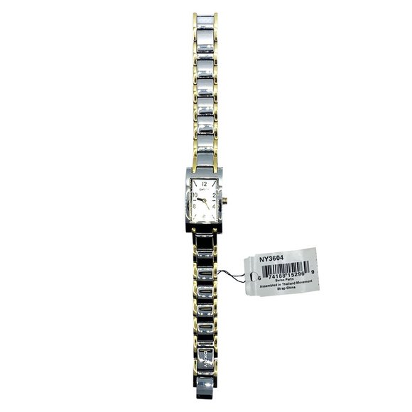 DKNY Double Tone Silver and Gold Ladies Watch